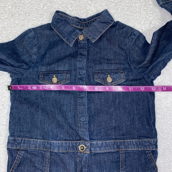 Bonpoint Girls Destiny Jumpsuit Romper Long Sleeve Denim look size 4 - Picture 4 of 12